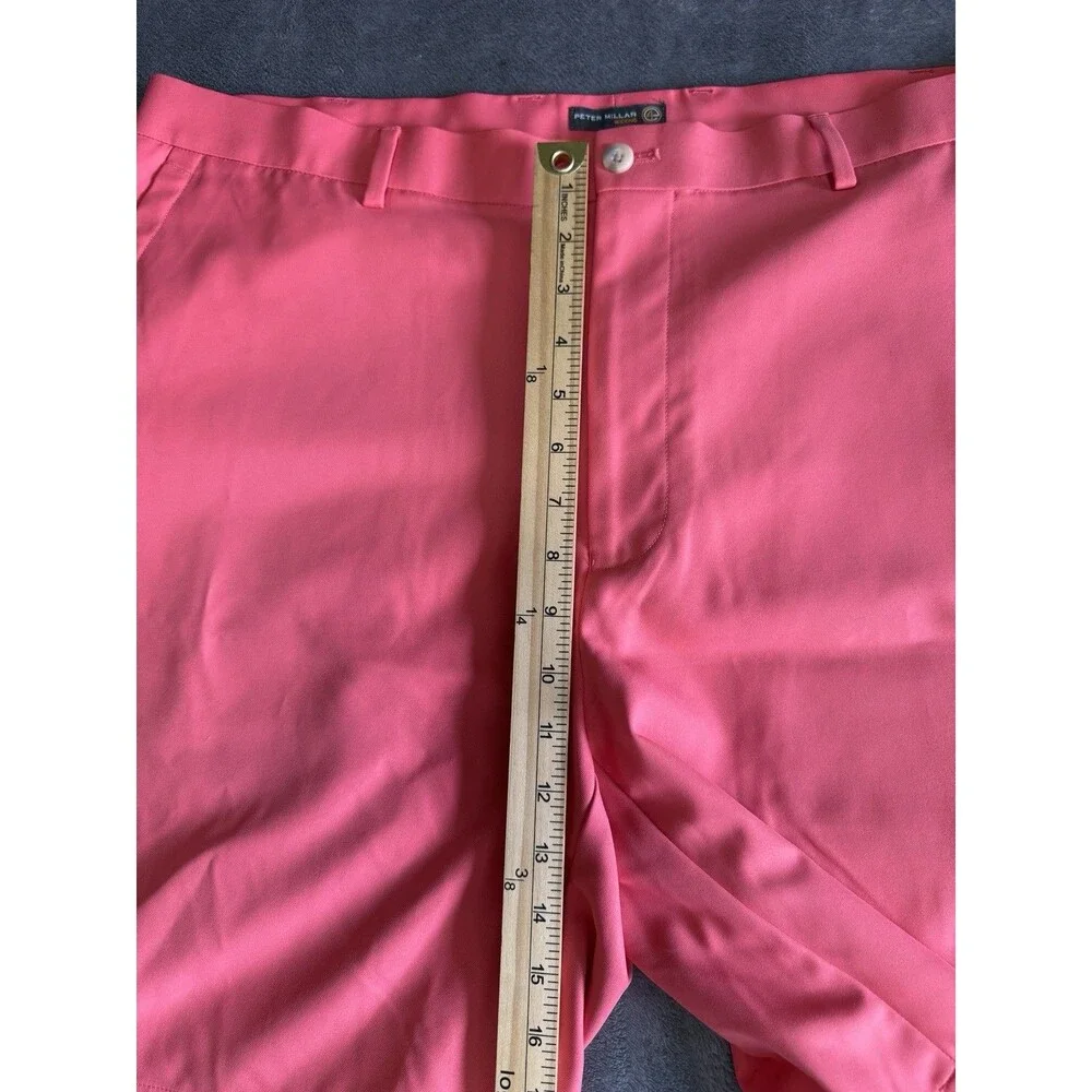Peter Millar Shorts Mens 40 Pink Performance Shorts Wicking Stretch Golf